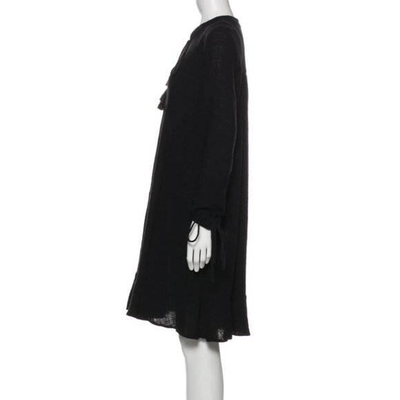 Nat by Natalie Martin Black Oversized Fit Tent/Peasant Sasha Dress, Sz S - Picture 5 of 10